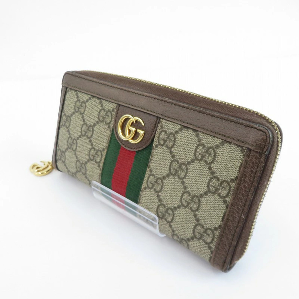 Gucci GG Supreme Long Wallet Beige Cream